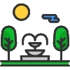Podium Garden with fountain
